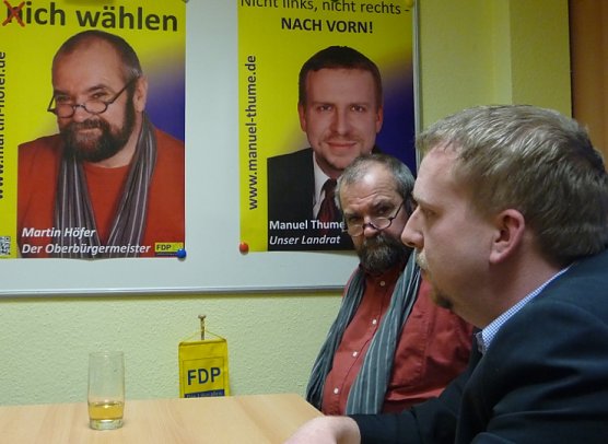 Wollen gewählt werden: Thume (vorn), Höfer (Foto: nnz) Wollen gewählt werden: Thume (vorn), Höfer (Foto: nnz)