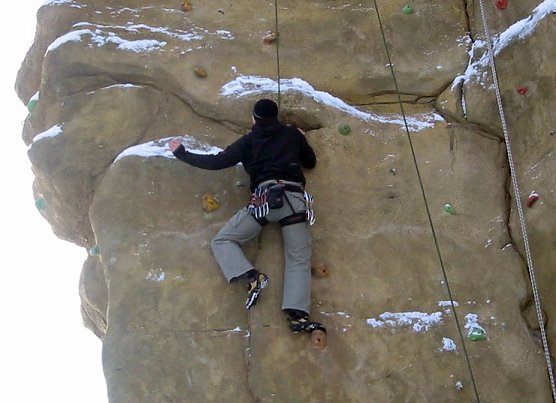 Klettern im Kalten (Foto: Mobilé) Klettern im Kalten (Foto: Mobilé)