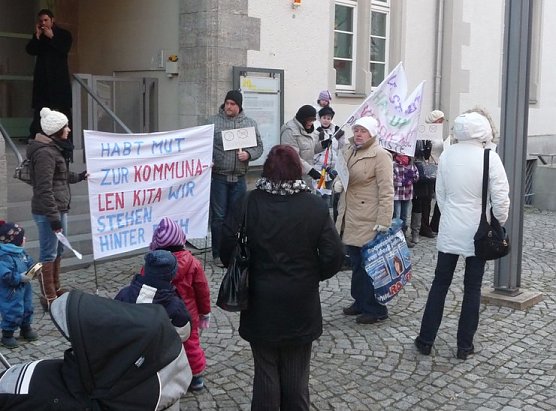 Bürger protestieren (Foto: nnz) Bürger protestieren (Foto: nnz)
