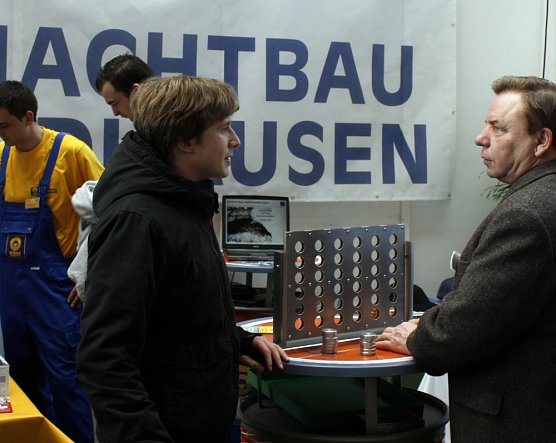 Bei Schachtbau informiert (Foto: privat) Bei Schachtbau informiert (Foto: privat)