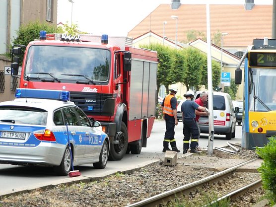 Unfall in der Grimmelallee (Foto: nnz)
