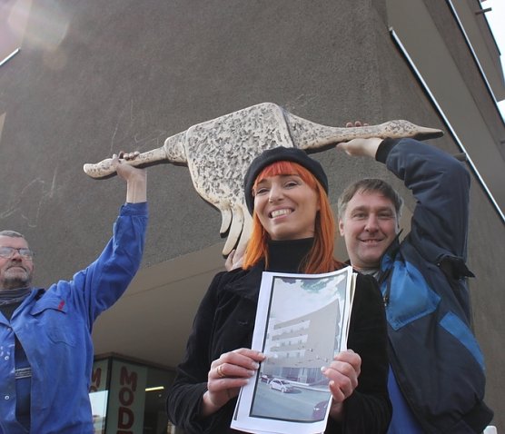 An der Fassade (Foto: privat)