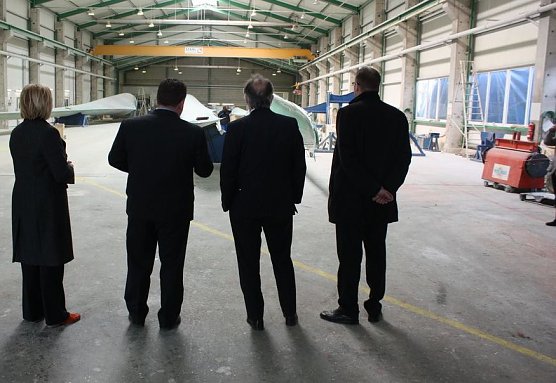 Betrieb besichtigt (Foto: privat)