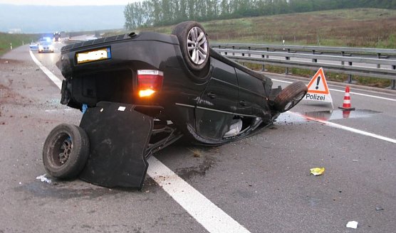 Überschlagen und hart gelandet (Foto: privat) Überschlagen und hart gelandet (Foto: privat)