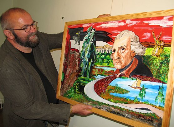 Ausstellung wird vorbereitet (Foto: psv)