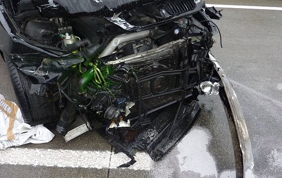 Crash auf der Autobahn (Foto: nnz)