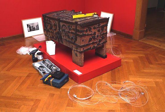 Ausstellung im Aufbau (Foto: nnz)