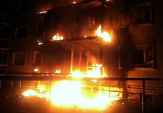 Brand in Niedersachswerfen (Foto: Polizei)