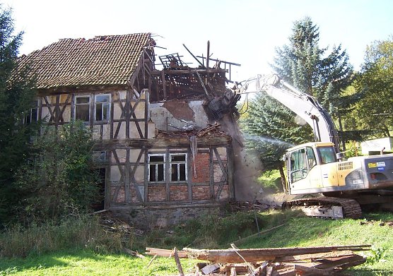 Abgerissen (Foto: P. Grabe)