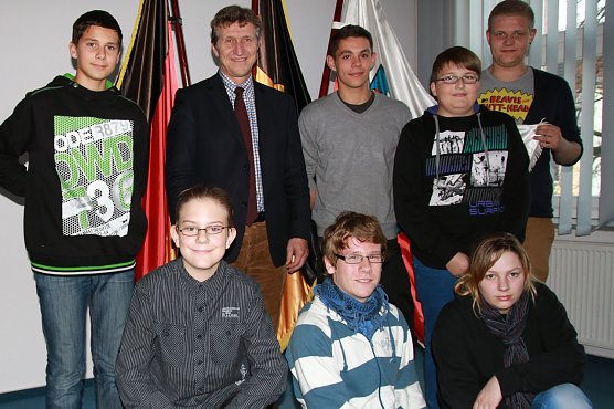 Besuch beim OB (Foto: S. Spehr)