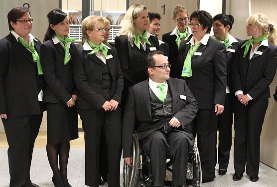 Das Team der Patientenaufnahme (Foto: nnz)