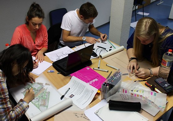 Arbeit in der Vierergruppe (Foto: I. Gast)