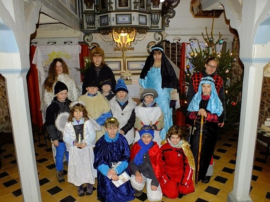 Krippenspiel aufgef&uuml;hrt (Foto: privat)