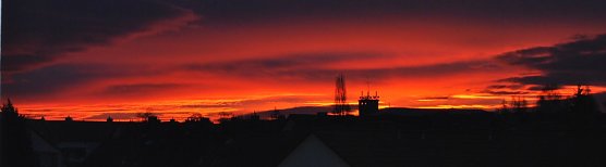"Feuer" am Himmel (Foto: W. Kaiser)
