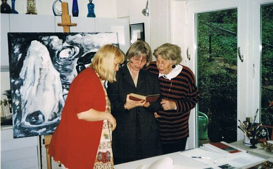 Im Atelier bei Bonn (Foto: Archiv Kneffel)