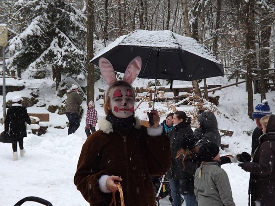 Osterhase im Schnee (Foto: privat) Osterhase im Schnee (Foto: privat)