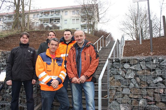 Treppe wieder frei (Foto: I. Bergmann|Stadtverwaltung Nordhausen)