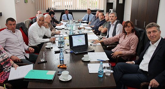 Hochwasser-Experten im Rathaus (Foto: P. Grabe|Stadtverwaltung Nordhausen)