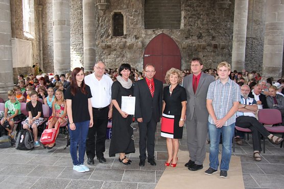 Auszeichnung erhalten (Foto: J. Piper)