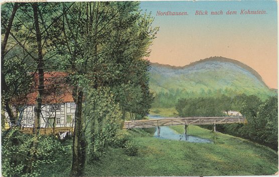 Der Kohnstein auf einer alten Postkarte (Foto: B. Schwarzberg)
