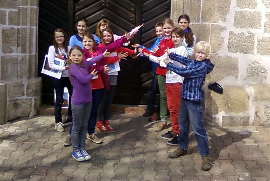 Künftige Kirchenführer (Foto: F. Tuschy) Künftige Kirchenführer (Foto: F. Tuschy)