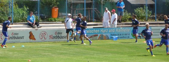 Warmmachen der Wackeren (Foto: nnz)