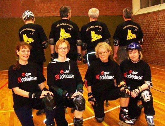 Auch die Inliner trainieren in der Halle (Foto: privat) Auch die Inliner trainieren in der Halle (Foto: privat)