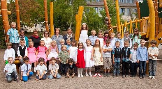 Die Erstkl&auml;ssler (Foto: Evangelische Grundschule)