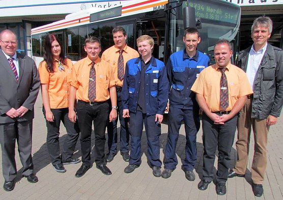 F&uuml;nffacher Start (Foto: Verkehrsbetriebe Nordhausen)