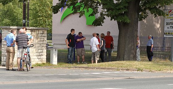 Die ersten Demokraten sind angekommen (Foto: nnz)