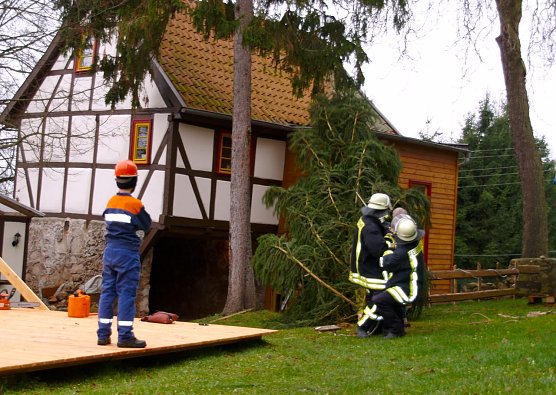Vorbereitungen in Liebenrode (Foto: privat)