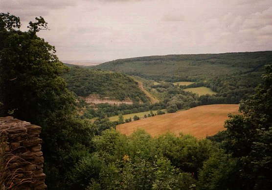 Blick ins Wipperdurchbruchstal von der Arensburg aus (Foto: Archiv Rasemann)