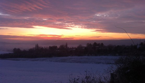 Morgendlicher Himmel (Foto: M. Randel)