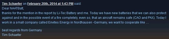 Dank von Tim Schäfer (Foto: privat) Dank von Tim Schäfer (Foto: privat)