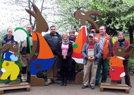 Osterhasenfamilien (Foto: K. Starroske)