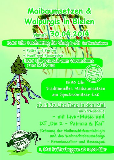 Tanz in den Mai (Foto: Kirmesverein Bielen)