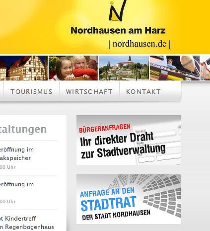 Bürgerbeteiligung Online (Foto: Website Stadt Nordhausen) Bürgerbeteiligung Online (Foto: Website Stadt Nordhausen)