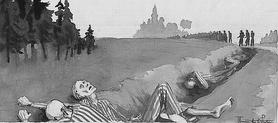 Todesmarsch (Foto: Gedenkst&auml;tte Mittelbau-Dora)