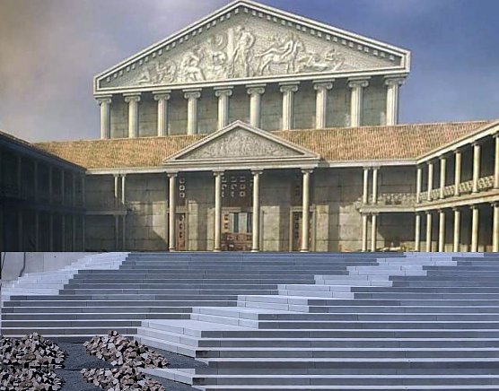 Die Treppe zum Palast (Foto: Peter Blei)