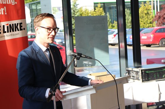 Kreisvorsitzender der Partei Die Linke Alexander Scharff (Foto: Angelo Glashagel)