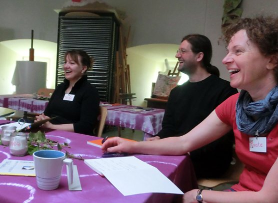 Vorstand der Jugendkunstschule bei der Kinderkonferenz (Foto: Martina Degenhardt)