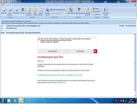 Telekom warnt vor falschen Rechnungen (Foto: Manfred Thiel)