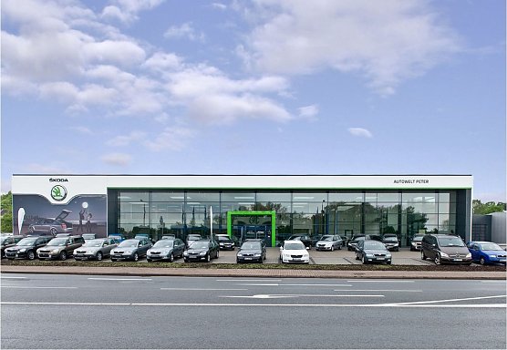 Skoda Autohaus (Foto: Foto: Fotoatelier Grimm Leinefelde, Architekt:Dipl.-Ing. (FH) Ottmar Stadermann)