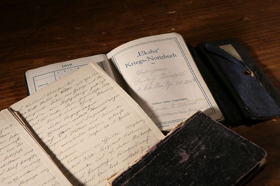 Die Kriegstageb&uuml;cher des Friedrich Reinboth (Foto: Flohburg)