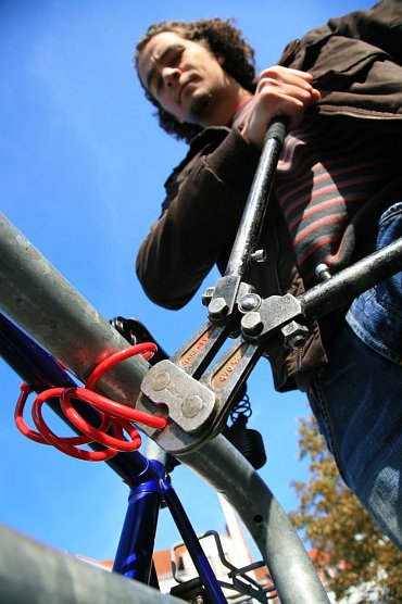 Keine Chance f&uuml;r Fahrraddiebe (Foto: ADFC)