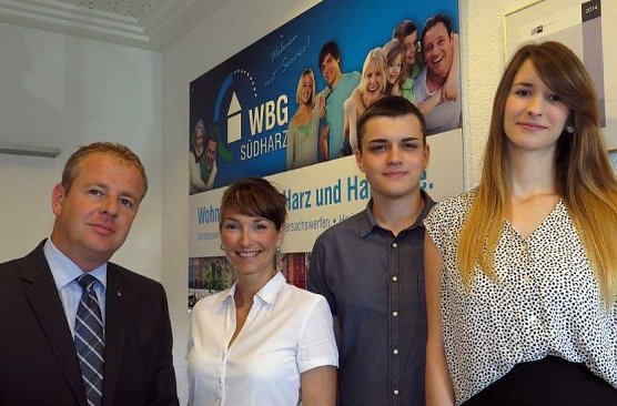 Ab heute Azubi bei der WBG (Foto: WBG)
