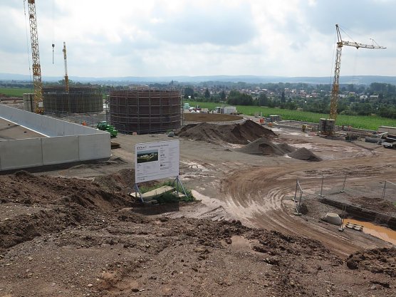 Blick auf die Baustelle bei Bielen (Foto: nnz)