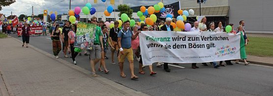 Zeichen gegen Rechts gesetzt (Foto: Karl-Heinz Herrmann)
