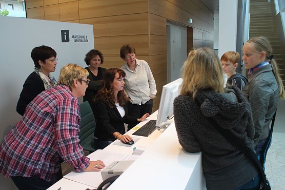 Erster Testlauf für die Bibliothek (Foto: Angelo Glashagel) Erster Testlauf für die Bibliothek (Foto: Angelo Glashagel)