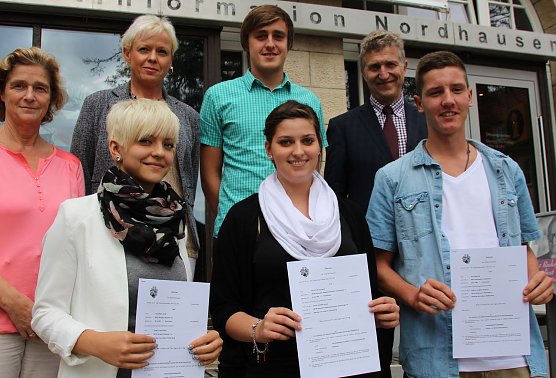 Die Neuen im Rathaus (Foto: I. Bergmann)